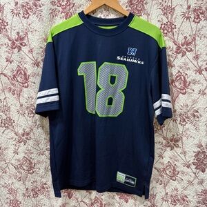 Seattle Seahawks Rice #18 Jersey Shirt NFL Team Apparel Large